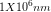 1x 10° nm