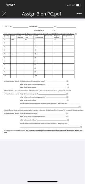 12:47 X Assign 3 on PC.pdf in what is the prem ier
