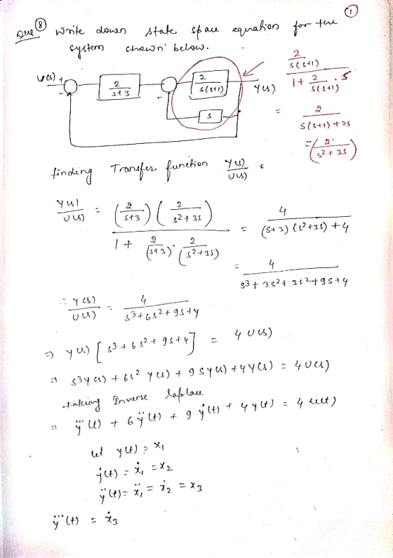 Dung for the Write dowen state system shown below. ва гарақ ол 2 Se 5+1) 1 + 2.5 CH) 2 wo 2 st3 s(+1) (nh $($+ 2 -- S(5+1)+25
