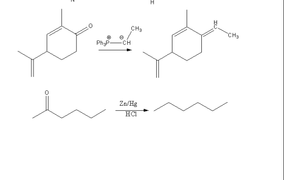 0 CH3 CH3 Ph3P-CH Zn/Hg HCl