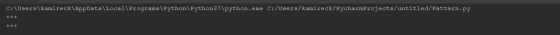 C:\Users\kamireck\AppData\Local\Programs Python Python37\python.exe C:/Users/kamireck/PycharmProjects/untitled/Pattern.py