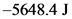-5648.4 J
