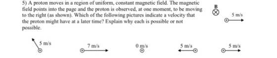 A proton moves in a region of uniform, constant ma