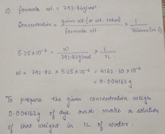 2) formula 2.86m 5:25x10-6 -_40 142-821 moć 1 w z 7a 2.82 x 525 x 10-4 4162. 30 χ 10-4 0, 0041 621 prepona the genen concentration adaw 0 0 04162 e or