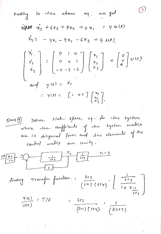 in the eq. we get aboue putting 4 iz +683 +9x2 + 4x, =Yult) X= 48, 942-623 +4 it). 1 UU) 31105161 • 17. and yet) = x :.900= [