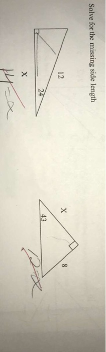 Solve for the missing side length 12 너
