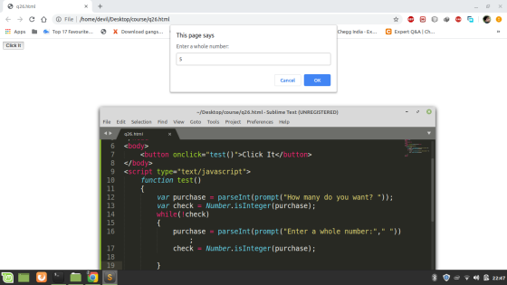 926.html 1 x + E o → C Apps File | /home/devil/Desktop/course/426.html Top 17 Favourite... > X Download gangs... Chegg India