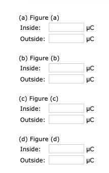 (a) Figure (a) Inside: Outside: (b) Figure (b) Inside: Outside: (c) Figure (c) Inside: Outside: (d) Figure (d) Inside: Outsid