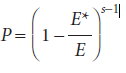 P = 1 --