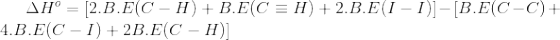 AH° = [2.B.E(C-H) + B.E(C = H) +2.B.E(I - 1)]–[B.E(C-C)+ 4.B.E(C-1) + 2B.E(C – H)]