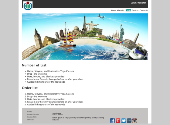 Login/Register Home About Us Carrier Services Contact Us Number of List Hatha, Vinyasa, and Restorative Yoga Classes Drop-lin