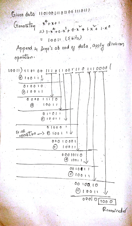 ,Given data 110100い101,0011101リ °1 3-10s ab end 악 data , appl operalron 10011〉 t l 0 0011101,00 1 , 011,000d 0 to 00 団 1001, 10 01 , 00 0 tO00 0 00 1011O 0o1 田0011 0001 1000