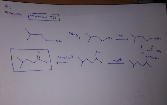 Answer: method IIS PBrz, mg mgbr ц-с- си O croalho Opng Br