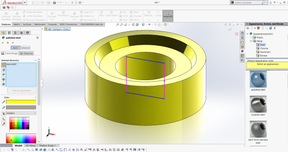 35 SOLIDWORKS 4M * > Search Commands 8 23 Referenc... Curves Instant3D Swept Boss/Base Extruded Revolved Lofted Boss/Base Bos