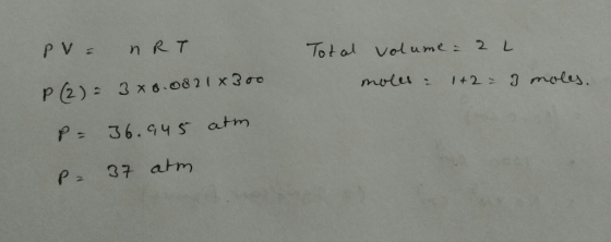 Total volume: 2 L