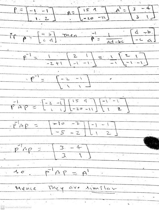 f - a - AE He 2- 3 20 . اب ان if Then Licet e cc ad-bc pl 2 -2ti P. 2 a z PAp = [-2 -1 ] [ 15 -PAR fo -Z 5 - Z E 2 pnp = 3 4