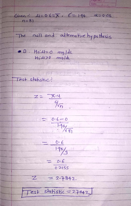 Date: 8 ) The null and adtmahi hypothesis -Test stahshe 6 6-6-0 14% 0:21SS 24342.