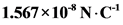 1.567x 10* N C

