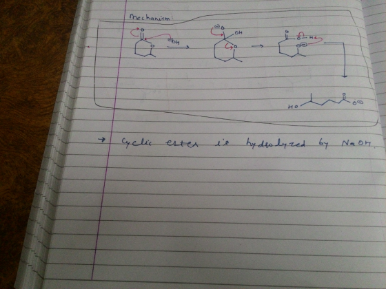 mechanism H HO hy dto lyred b Cyclic erter