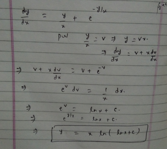 -fly fa dy dx 9 + e pw عد v 7 -vn. dy - vt adu Tui otse = ut en 7 dy vt adv da 10 ě dva 1 da. TO last c. е lna tc. 아 π y a ln