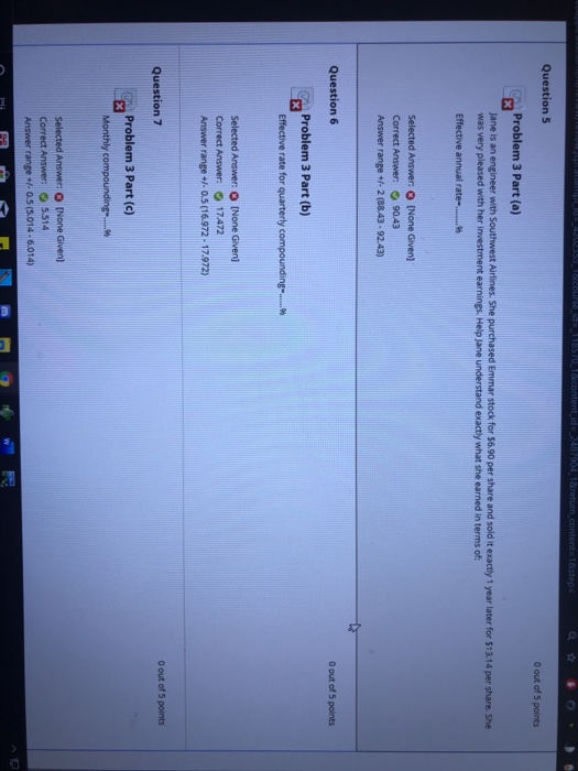nevewpaatenp 202353 1888us6 id118570 1&content id 2487904 18return content-18step Question 5 0 out of 5 points Problem 3 Part
