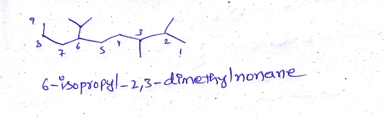 6- sopropyl-2,3-dimethylnonane