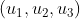 (u_1,u_2,u_3)