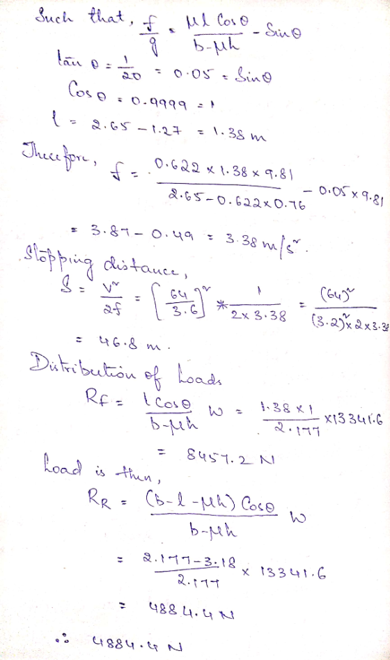 Juch that, of 9 Ml Coso 5-Mh sono a ano lau o = 1 / 2 = 0.05 - Sino Cose :0.9999 = 1 {= 2.65-1.27 = 1.38 m Therefore, fr.0.62