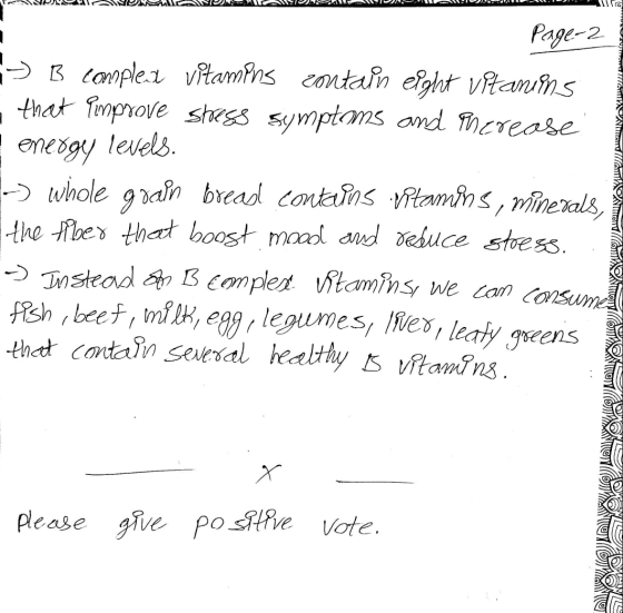 VISCAUNDANONIMAAL Tom Page 2 > B compleir vitamins contain eight vitaniens that Pimprove stress symptoms and Merease energy