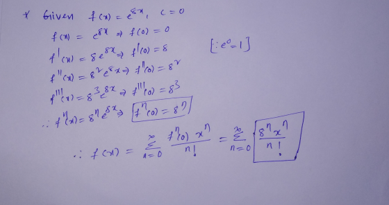 * [e=1] Given f(n) = esa, cao f(0) = 8 & f(0) = 0 flow gel {/102=8 f (W) = 8² 8x + (0) = 87 f (x) = 83 8x + (0) = 83 + 1 = 8