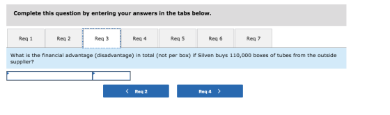 Complete this question by entering your answers in the tabs below. Req 1 Req 2 Reqa | Req3 | Rega Req3 Req 4 Req 5 Req5 Req 6