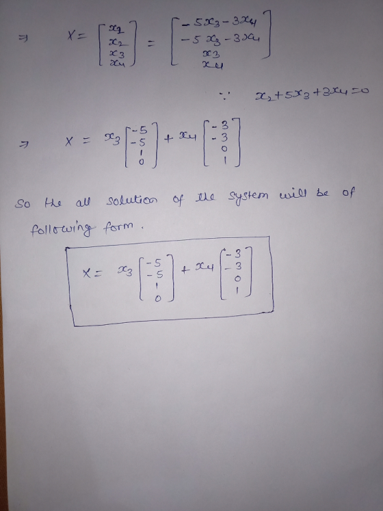 S2-3 -5 -30G 3 5 + Ry -S System wil be of Solution Of la all So follocuring form - 3 - 5 3 3 - S