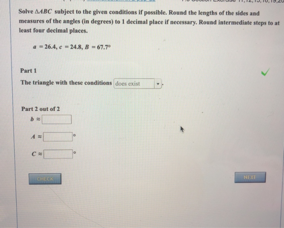 PR DUO DUO TILTO, TUTULU Solve AABC subject to the given conditions if possible. Round the lengths of the sides and measures
