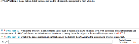 Large helium-filled balloons are used to lift scie