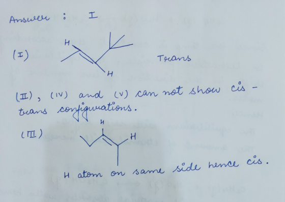 UTL ) H atem on same side hense cis