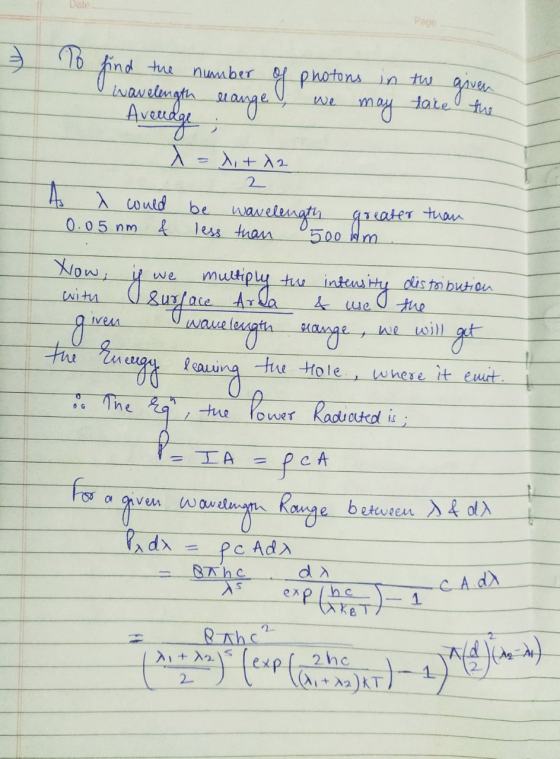 - To find the number of photons in wavelength leange, we may Avendge the take given the x = x + x2 2 As a would be wavelength
