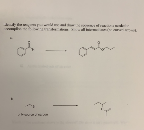 Identify the reagents you would use and draw the sequence of reactions needed to accomplish the following transformations. Sh