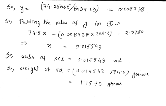 (7415065/g476 O o087 38 Putinj the value af jin D 2.9780 74.5 O 008739x 208 3) > O 015543 KCL mul d o15543 eigut Kel (d015543