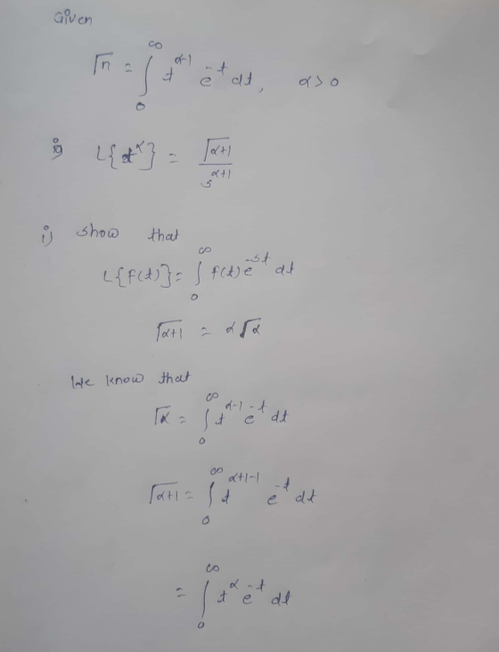 Given I t ë dut aso ů show that L{F(d)} = 1 fotbest at . Pati ada we know that - holat at T a lit e dit at e dut