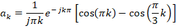 as a pieska (cos(uk) – cos (5x)]