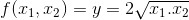 f(11, 12) = y = 2V11.12