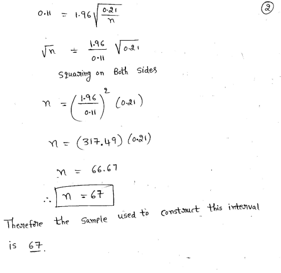 o. 1.16 .96 o.l Szuaairg on Batk Sides 2. 1-96 0.3i o.ti Theneftie the Samfle uised to censtouct his iwteval USe