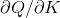 \partial Q/\partial K