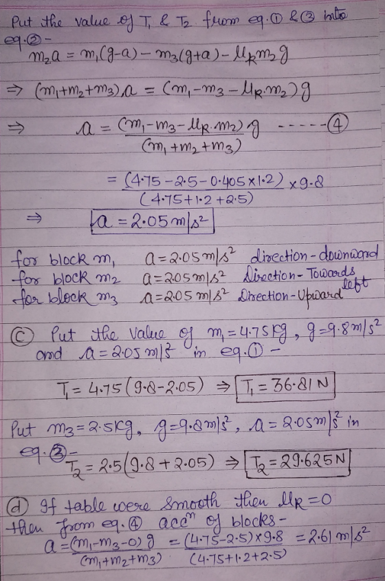Put the value J T,LT from eq. R inlo m2a- m(3-a)-mal9ta)-m (mtmtma) =(m-m3-pm 42 Cm-ma-lRm2) mtm, tma) = (475-85-0-405 x1-2)
