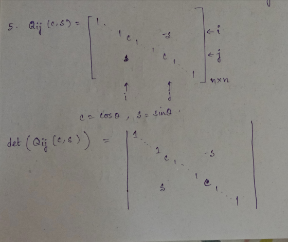 Illici 5. Qij (0,89 ИХИ Cocoso, so sind. det (Qij (0,8)) = 11