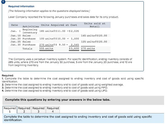 Required information The folowing information applies to the questions displayed beiow Laker Company reported the folowing Ja