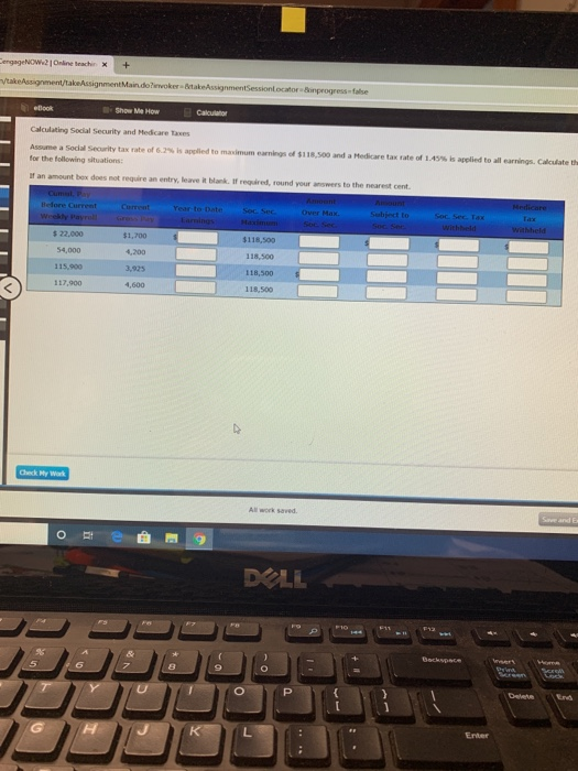 NOW.2 Online Beschrx + Assignmental Assignment Main.dowoker AsignmentSessicatorprogreso Calculating Social Security and Medic