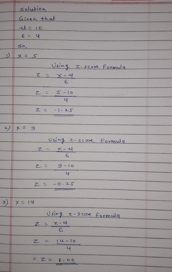 Solutioh Given that 6 Y SIn 6 乙-S-10 央 usin 2-Scoe Formg 6 乙-g-10 냐 Usin -s cae Formla 6