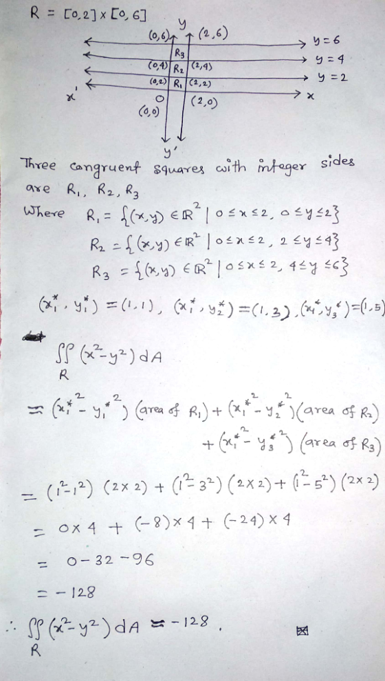 R = Co, 23x to, 6] (2,6) R3 (0,6) O(2,0 Co,o Three cangruent Sqwares, axe R,, R2, R3 cith 2. ,5 1 ,2 2 ー(た12) (2 x 2) + (은 32