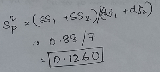 +df) 2 Sp 2 (SS, &SS, 0.88/7 » [0.1260 2